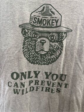 Cooperative Gray Tee with Dark Green Smokey Seal